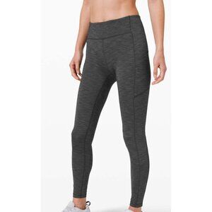 Lululemon Speed Up Tight 28 Inch Heathered Black W5CM8S Womens Size 6 Leggings